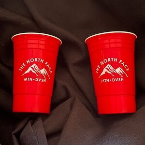 The North Face Red Disposable Logo Cups - Pair